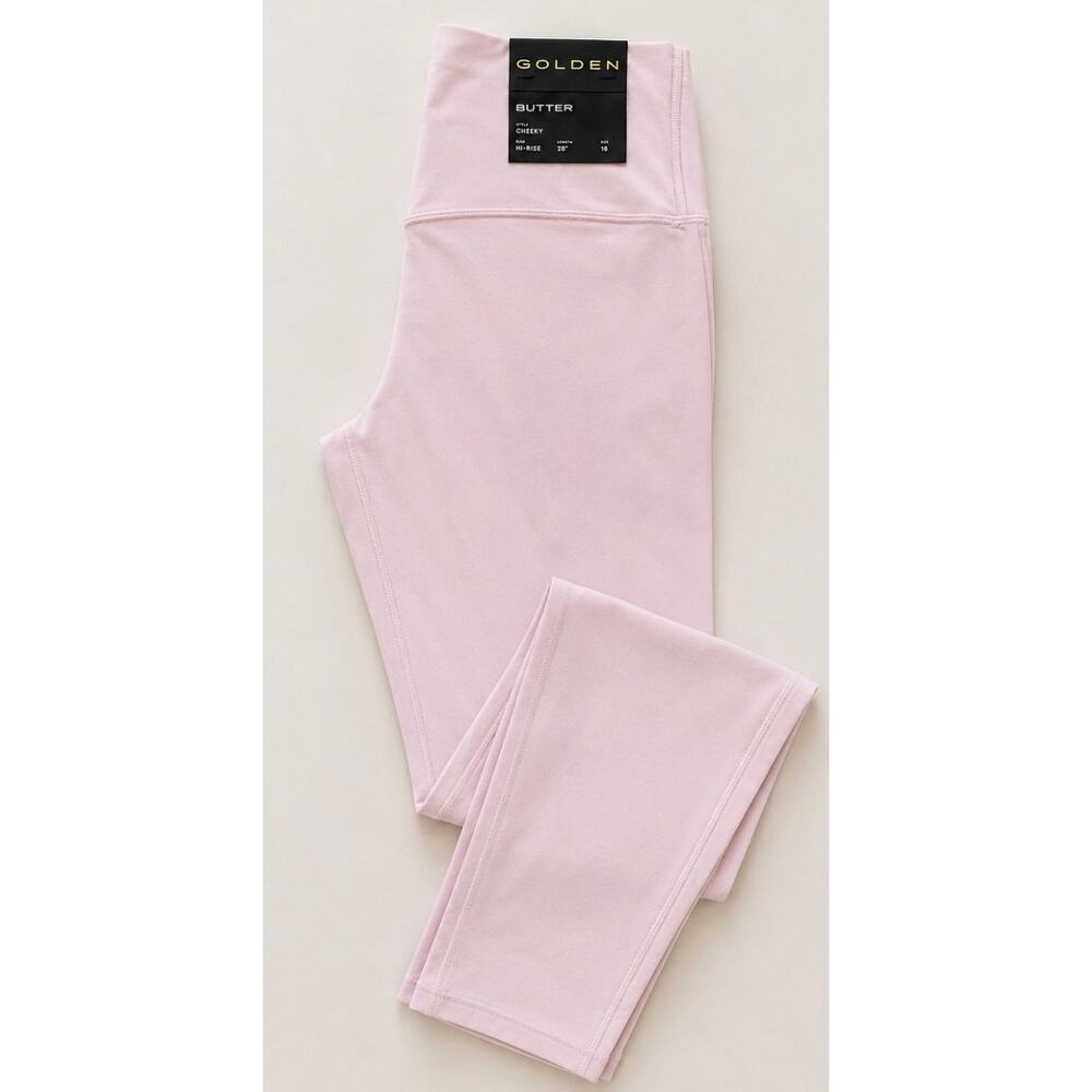 NWT Aritzia Golden Butter Cheeky Hi-Rise Leggings Pink Sz 16 Soft Activewear